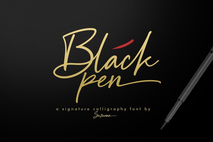 폰트 Black Pen